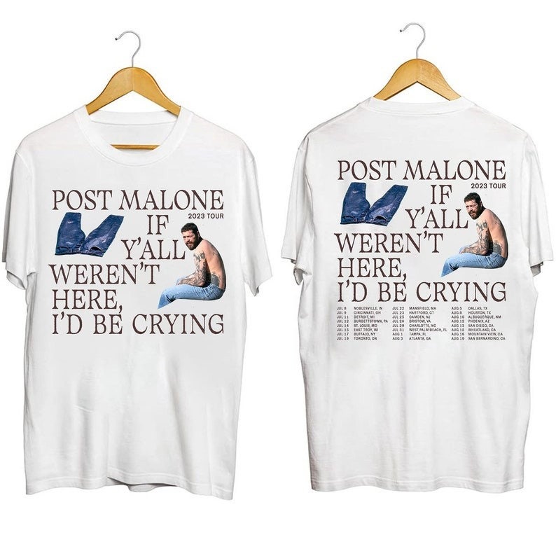 Post Malone 2023 Tour Shirt, Post Malone Shirt, Rapper Fan Gift, Rapper Post Malone Concert Shirt