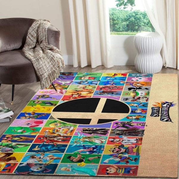 Super Mario Area Rug Nintendo Video Game GFD 1912064