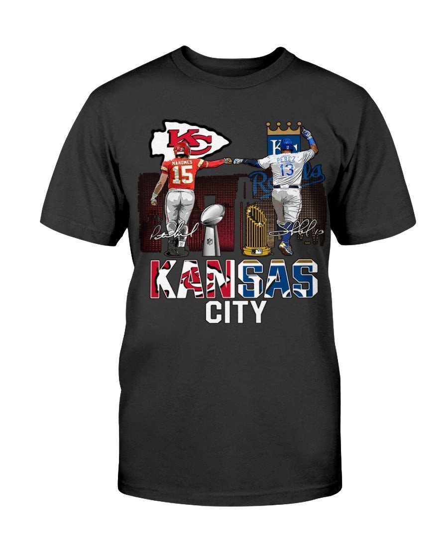 Kansas City Chiefs Mahomes And Kansas City Royals Mahomes Perez T Shirt 090721