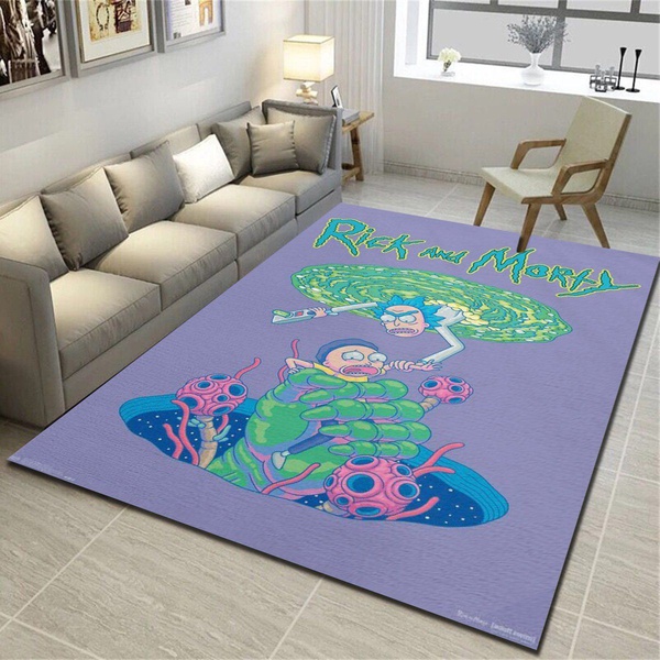 Rick And Morty Portal Fall Rug, Livi …
