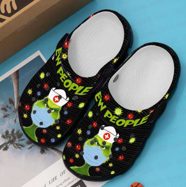 Christmas Grinch Nurse Cartoon Adults Crocs Crocband Clog Shoes For Men Women Ht