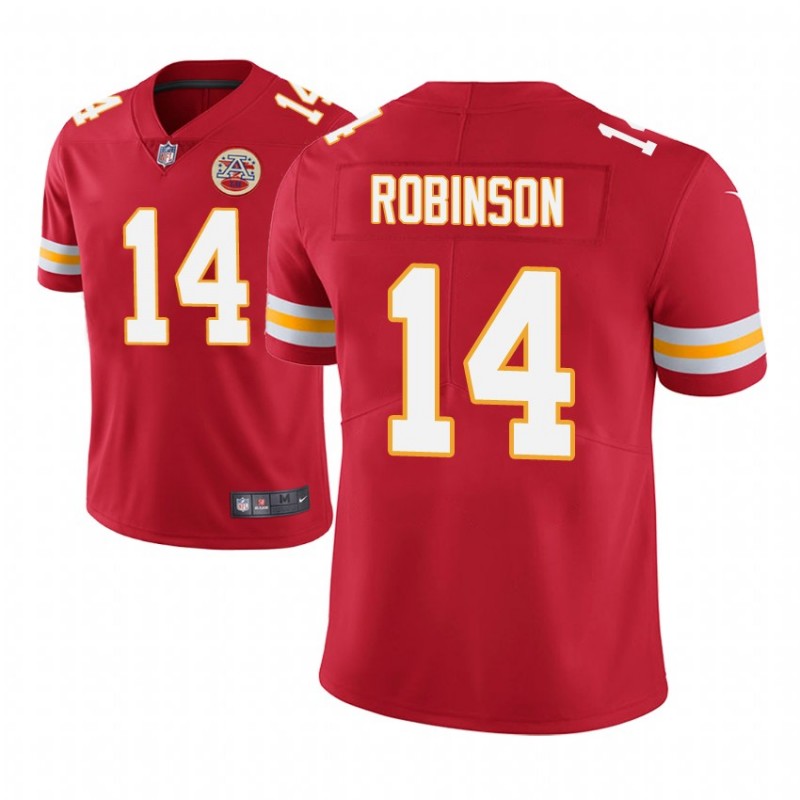 Men Demarcus Robinson #14 Kansas City Chiefs Vapor Untouchable Limited Player Red Jersey – All Stitched, Embroidery