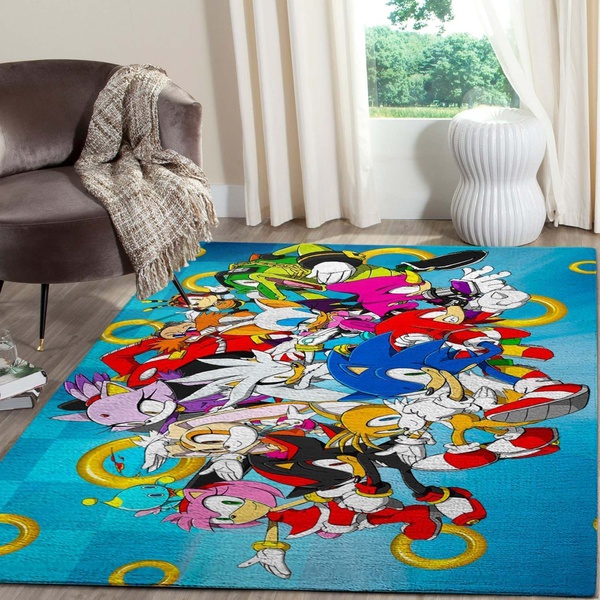 Game Lovers – Sonic The Hedgehog Film Area Rug / Gaming Home Decor – Homebeautyus