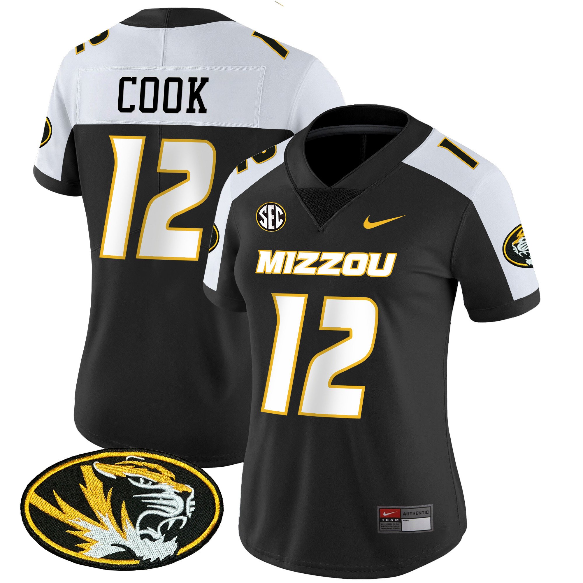 Women’S Missouri Tigers Vapor Limited Jersey – All Stitched