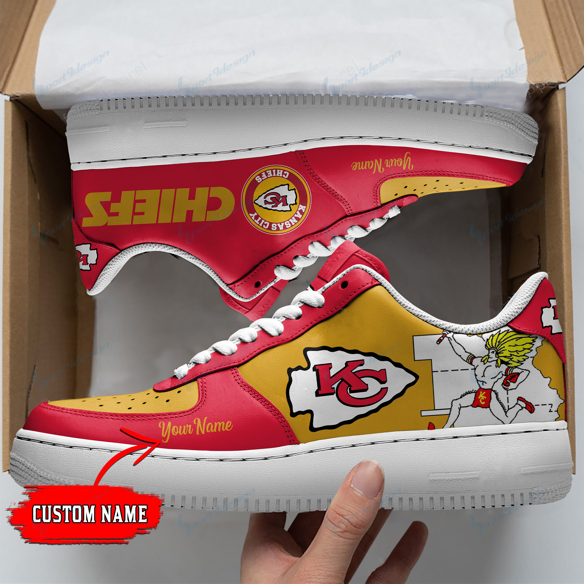 Kansas City Chiefs Personalized Af1 Shoes Bg22