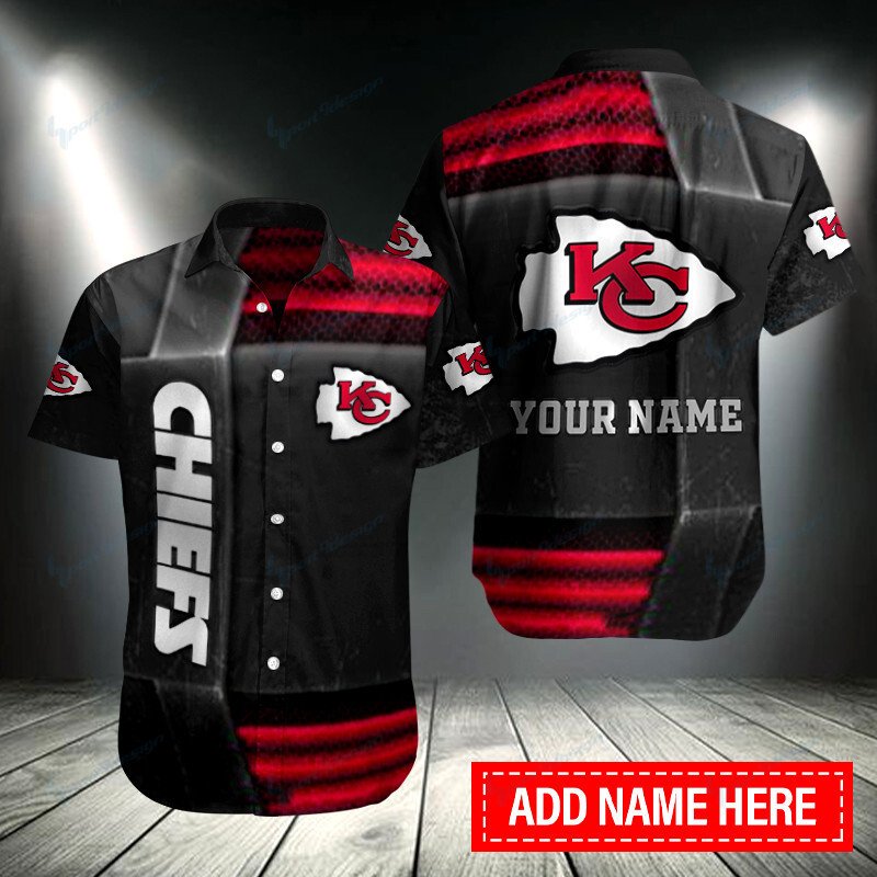 Kansas City Chiefs Personalized Button Shirt Bb047