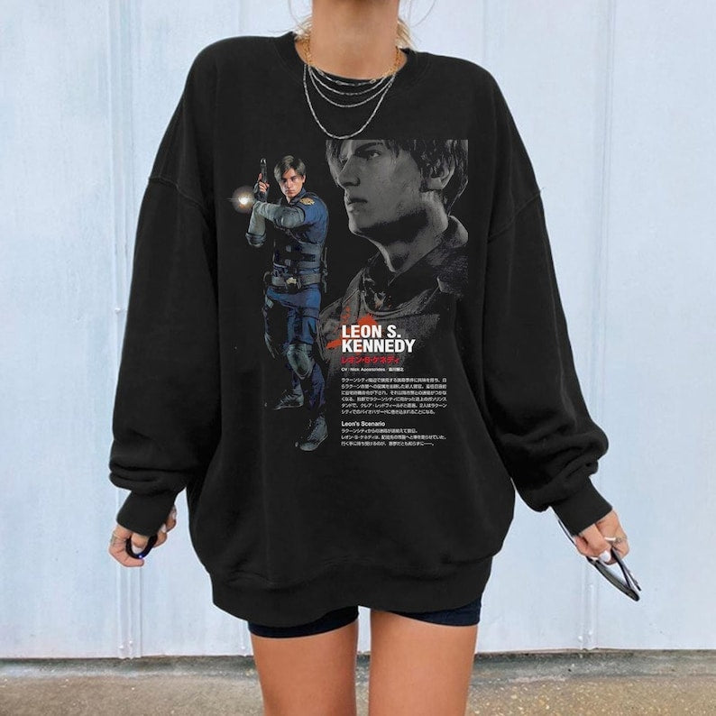 Resident Evil Leon Kennedy Inspired Sweatshirt, Resident Evil Sweatshirt, Leon S. Kennedy Unisex Tee