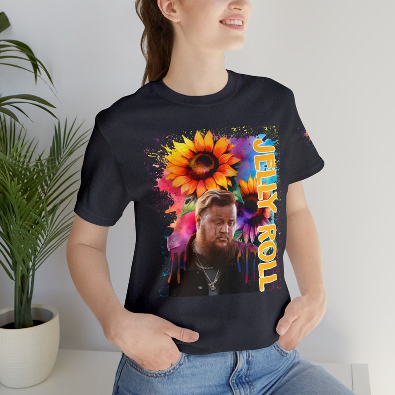 Jelly Roll Sunflowers Unisex Jersey Short Sleeve Tee