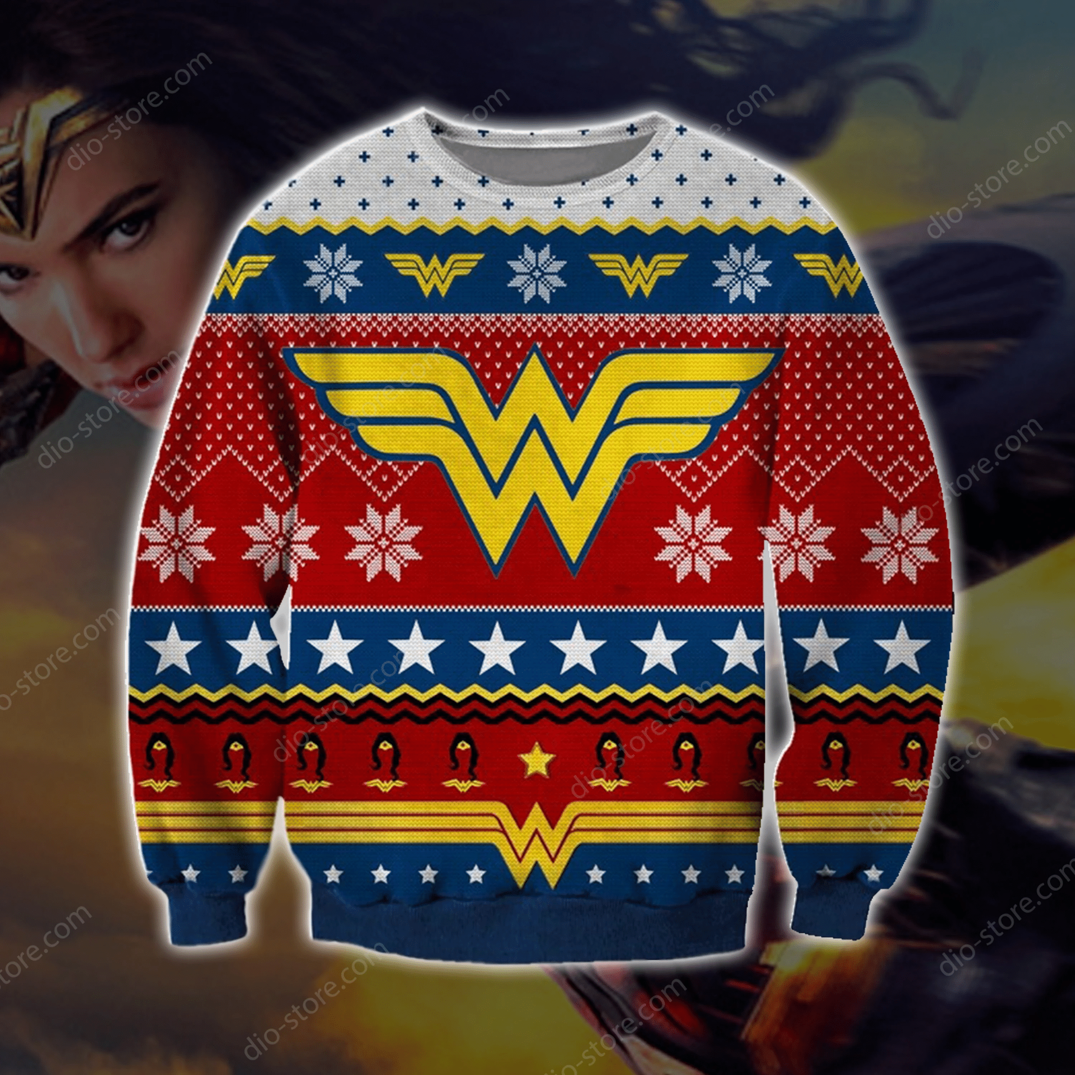 Wonder Woman Ugly Christmas Sweater 2023