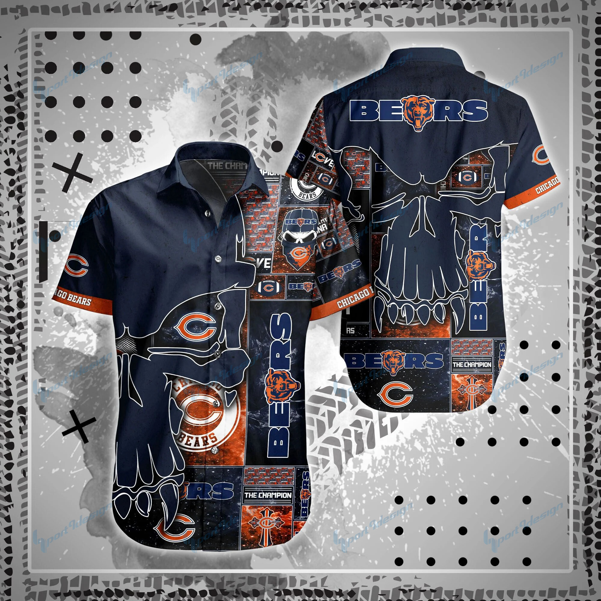 Chicago Bears Shirt And Shorts Bg83