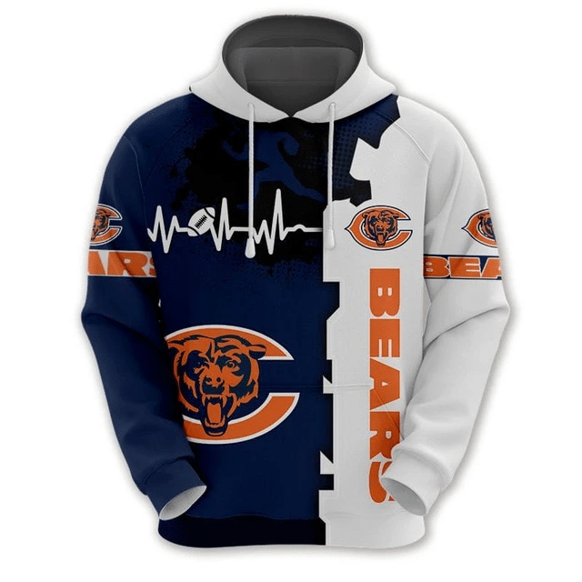 Chicago Bears Beating Curve And 45 Unisex 3D Hoodie Gift For Fans