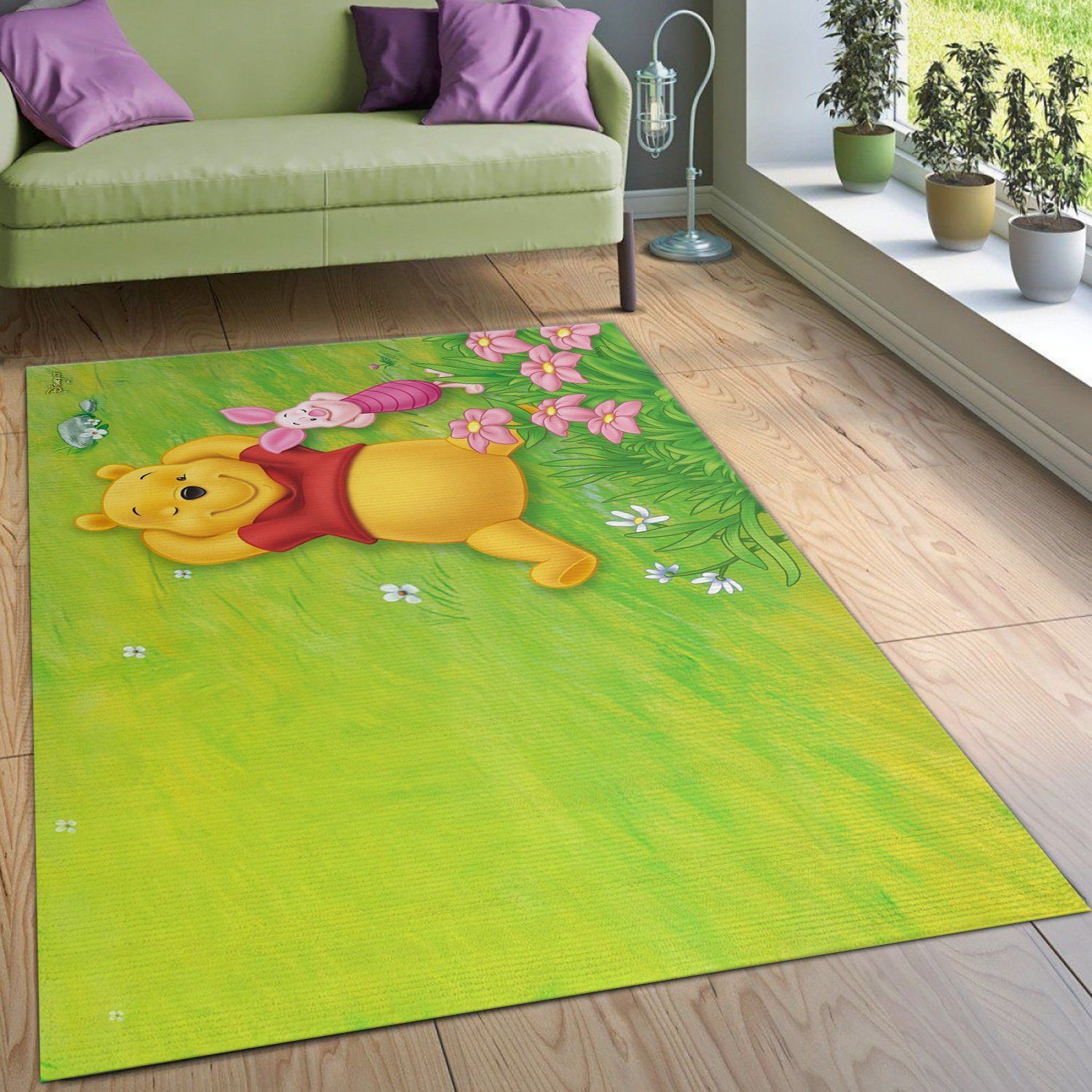 Winnie The Pooh Ver11 Area Rug Living Room Rug Family Gift Decor Area Rug For Living Room Bedroom Rug Home Decor