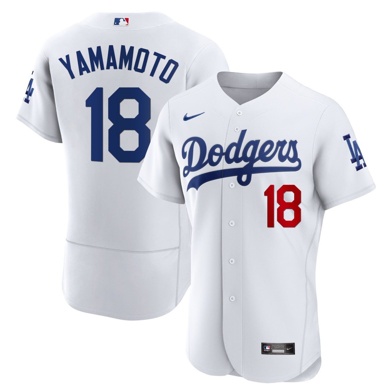 Yoshinobu Yamamoto Los Angeles Dodgers White Jersey – All Stitched