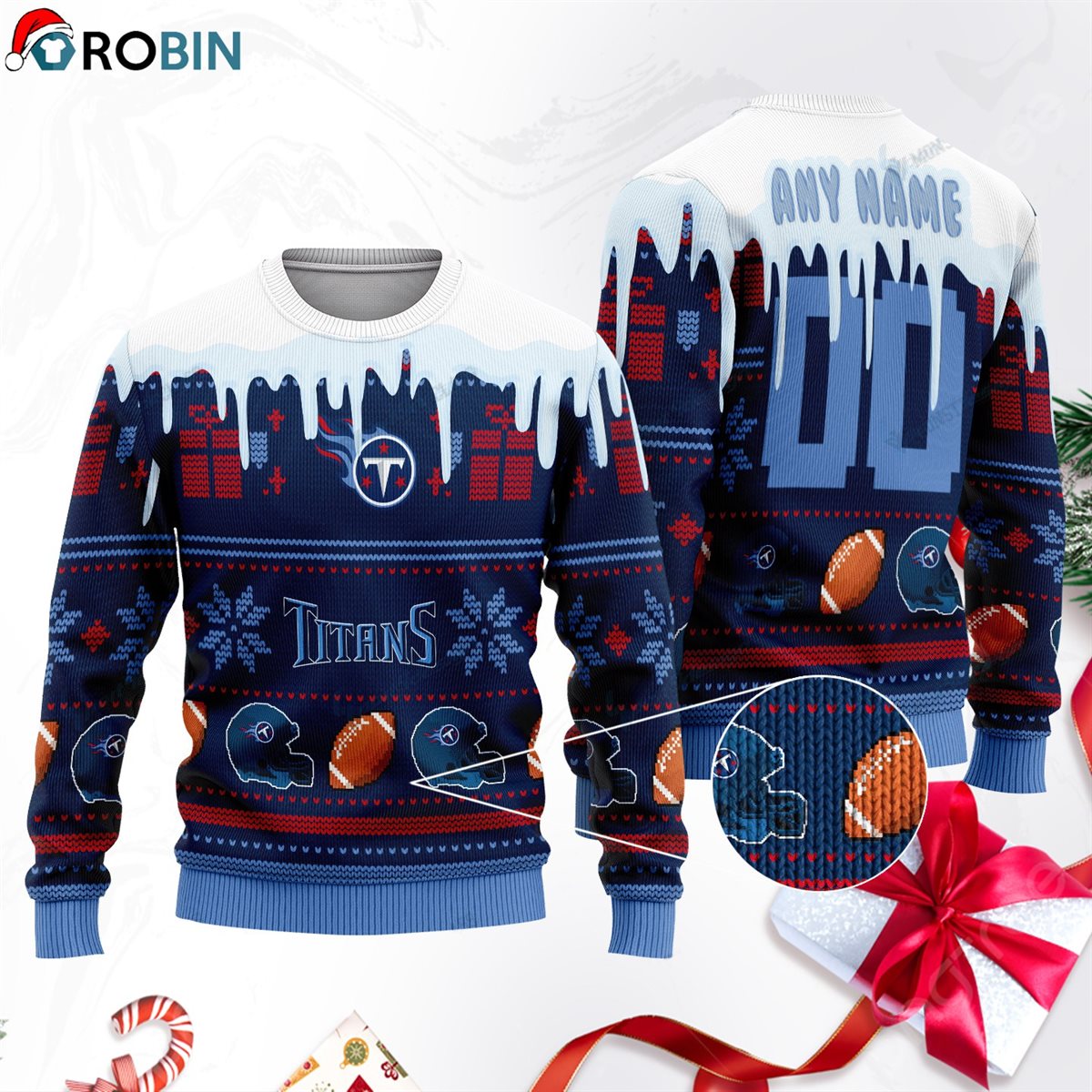 Tennessee Titans Football Gift For Fan Ugly Wool Sweater Christmas Sweatshirt Swt180