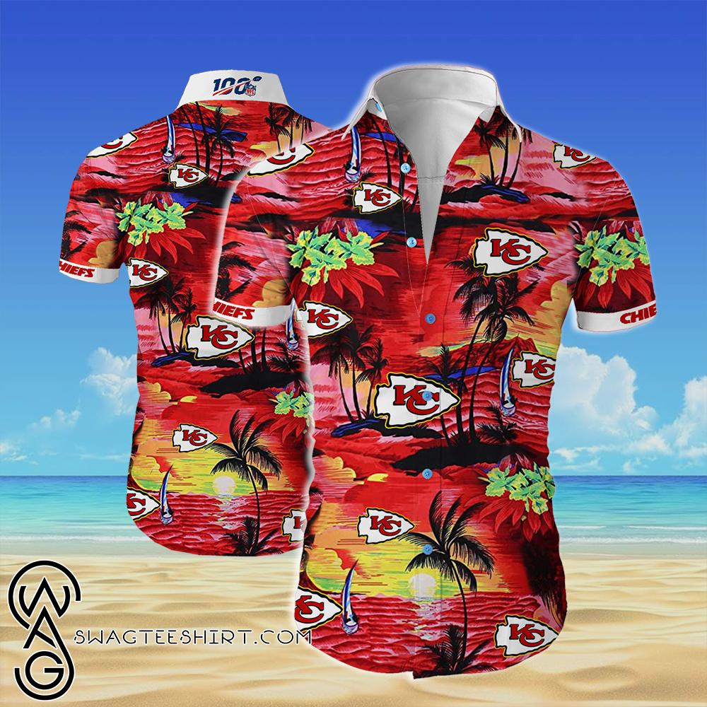 Beach Shirt Kansas City Chiefs Cannabis All Over Printed Hawaiian Shirt