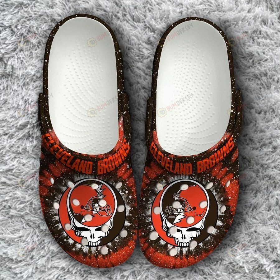 Cleveland Browns Grateful Dead Classic Crocs Crocband Clog Comfortable Water Shoes – Aop Clog