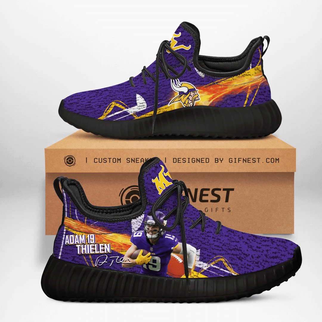 Adam Thielen Minnesota Vikings Custom Sneaker Adam Thielen 19 Custom Shoes 2020