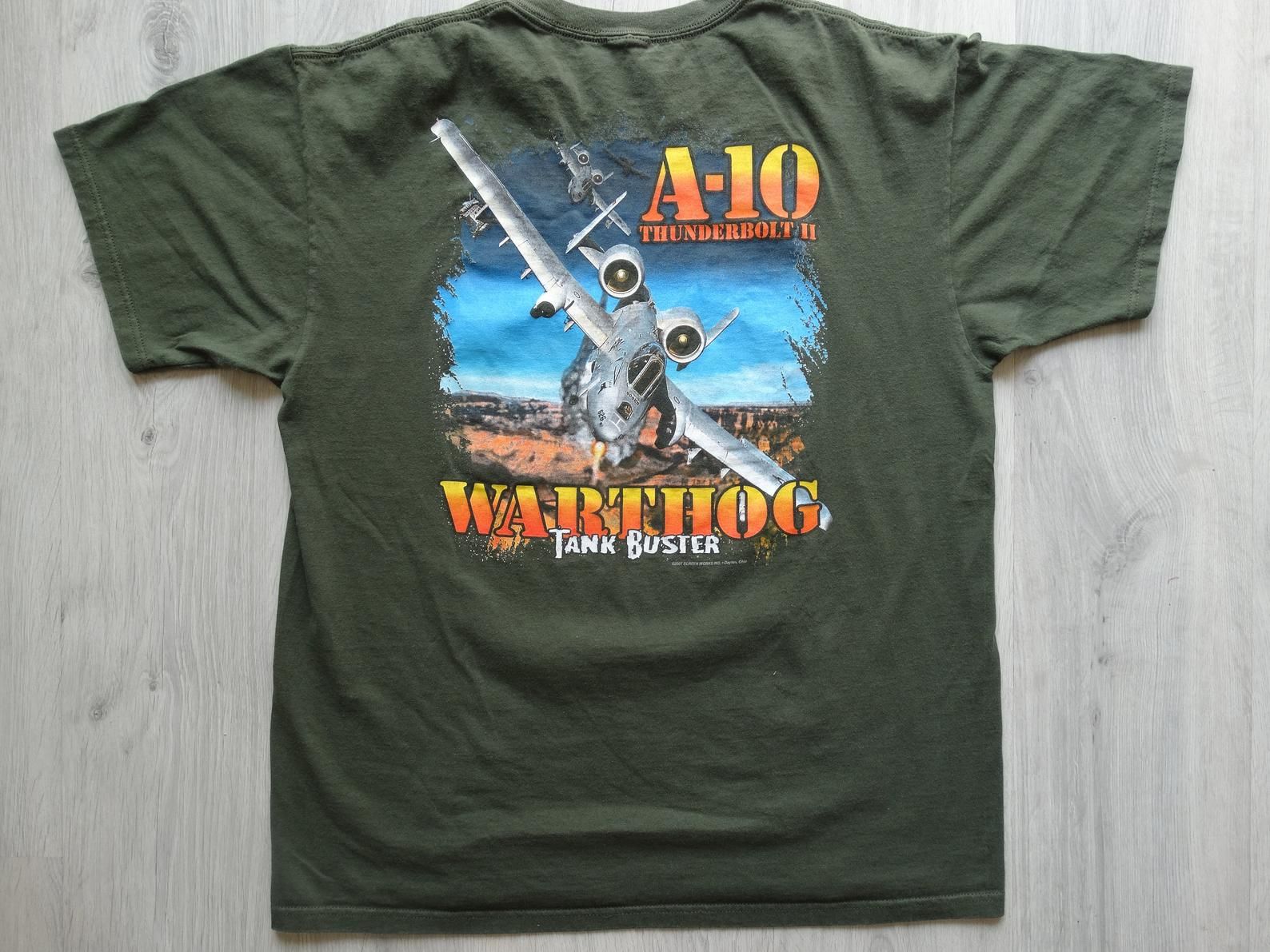 Vintage Shirt A-10 Thunderbolt Iius Army Air Force Vintage T-shirtpima Air Space Museumair And Space Museum Tuscon Arizona