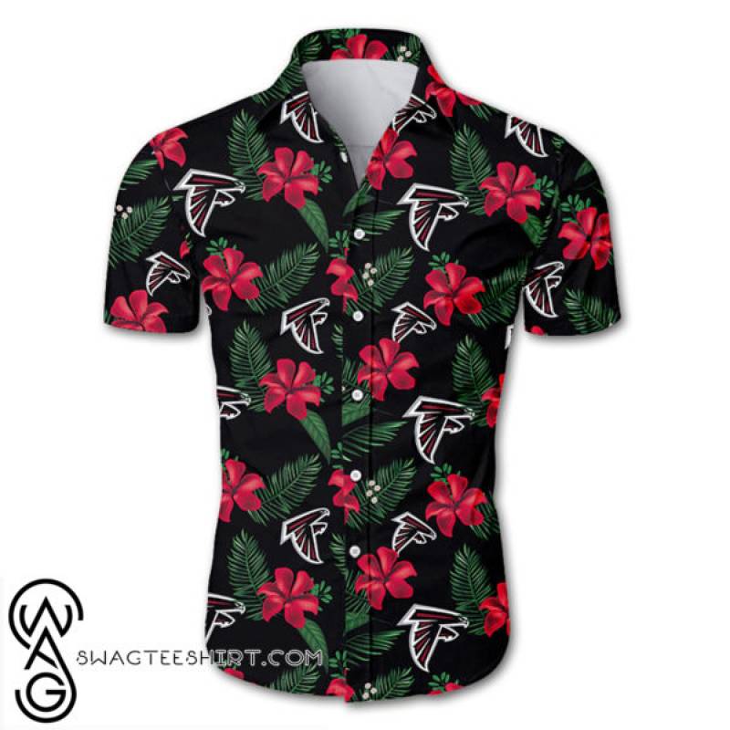 Atlanta falcons tropical flower hawaiian shirt – Maria