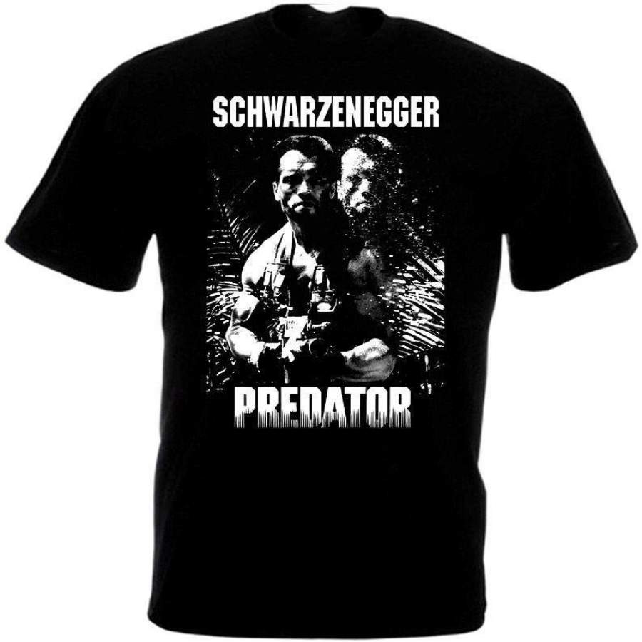 Predator V2 T-Shirt Black Poster Sizes S To 3XL T-Shirts Cool Shirt Designs Crew Neck Short-Sleeve Printing