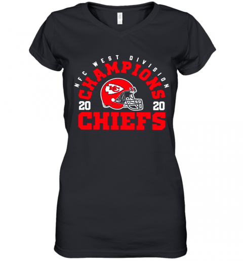 Nfc West Division Champions 2020 Kansas City Chiefs Women’S V-Neck T-Shirt