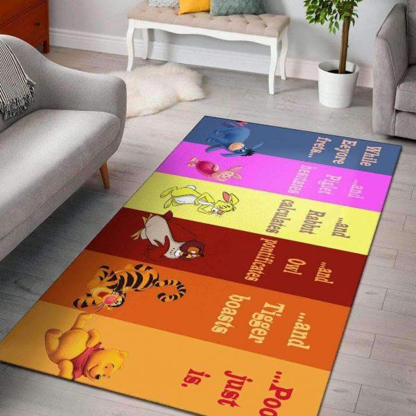 Winnie The Pooh And Friends Quote Home Decor Rectangle Area Rug