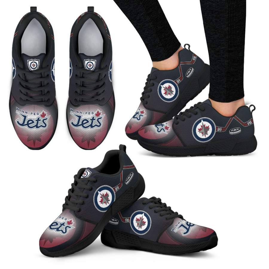 Awesome Winnipeg Jets Running Sneakers For Hockey Fan