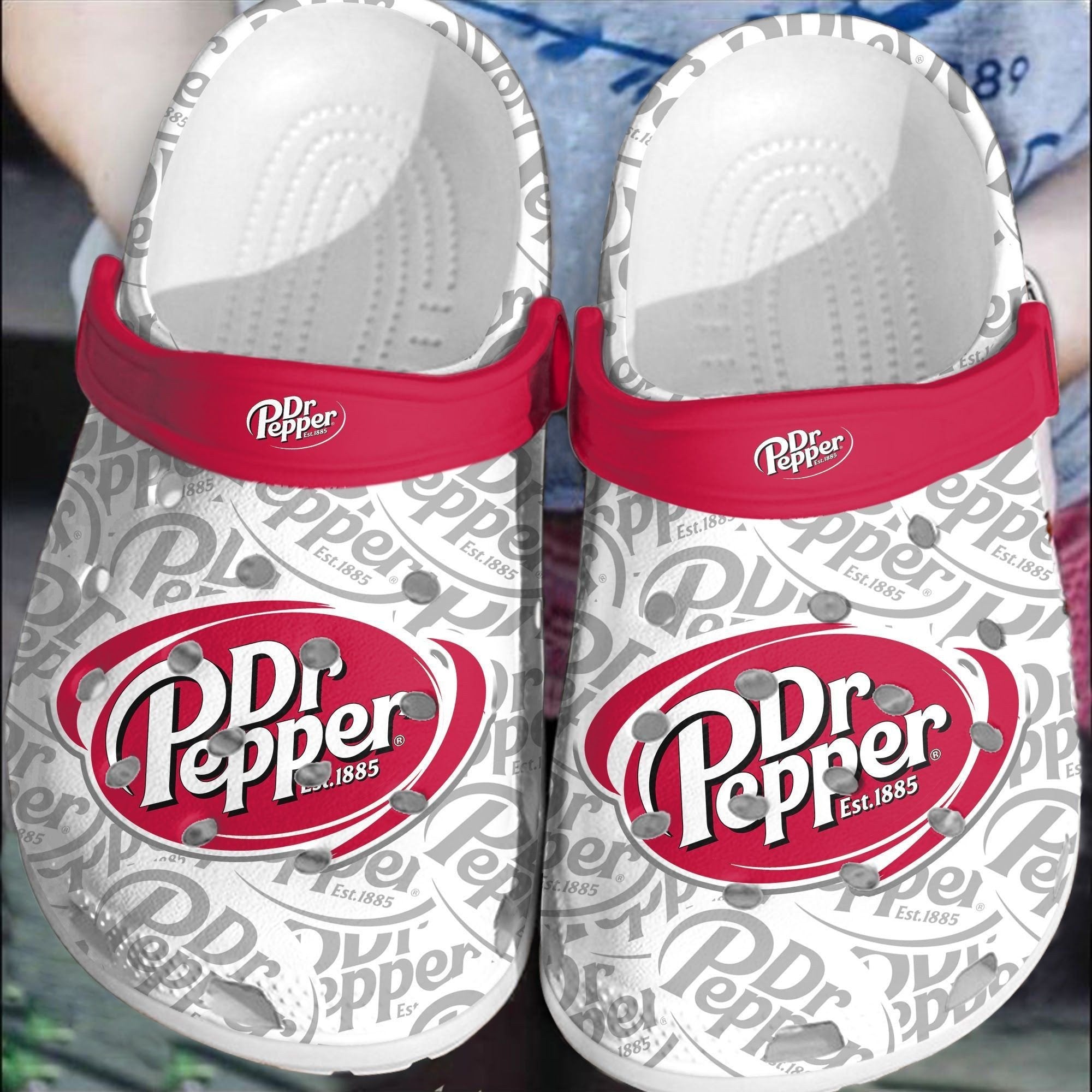 Dr Pepper Drink For Men And Women Rubber 3D Crocband Clog