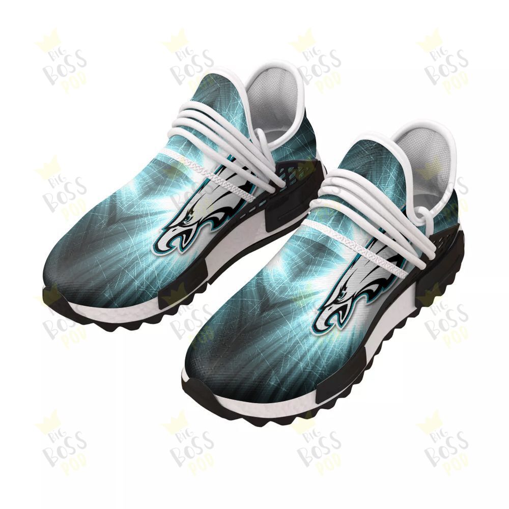 Philadelphia Eagles White Midnight Green Paint Drop Gift For Philadelphia Fans Sport Running Sneakers Shoes