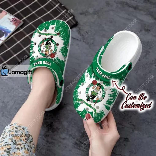 Personalize Boston Celtics Team Crocs Clog Shoes