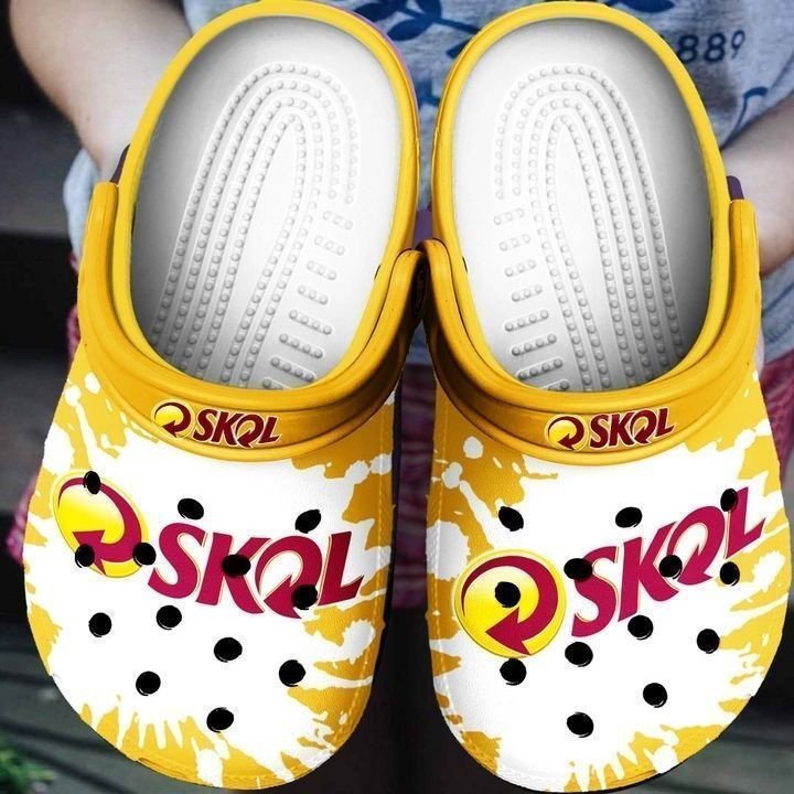 Skol Lager Beer Crocss Crocband Clog Comfortable Water Shoes In Yellow