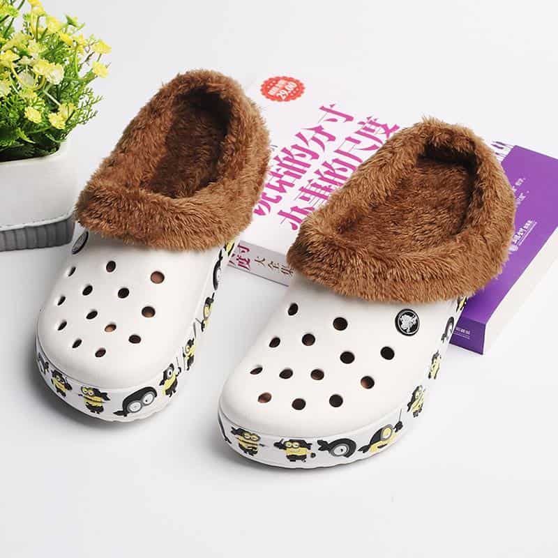 Fleece Crocs Clog Shoes Winter Women …