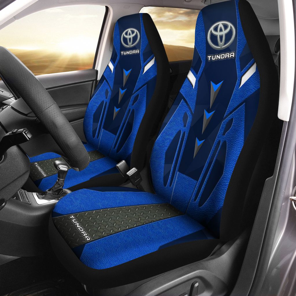 TOYOTA TUNDRA DVT-HT Car Seat Cover (Set of 2) Ver 8 (Blue)