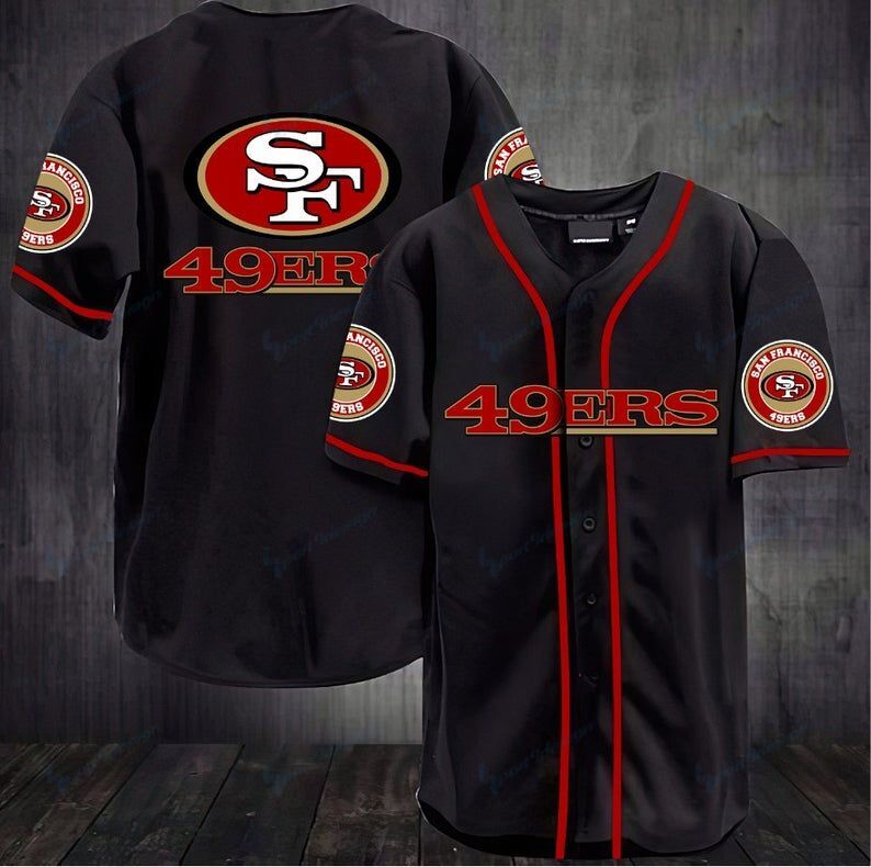 San Francisco 49ers Baseball Jersey Shirt 37