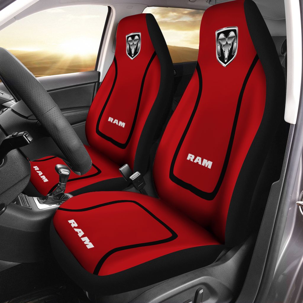 Dodge RAM NCT-HT Car Seat Cover (Set of 2) Ver 4 (Red)