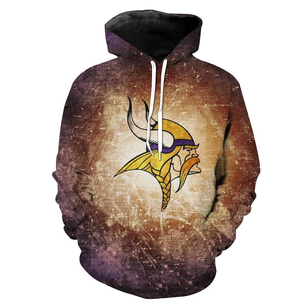 Minnesota Vikings 19 Unisex 3D Hoodie Gift For Fans