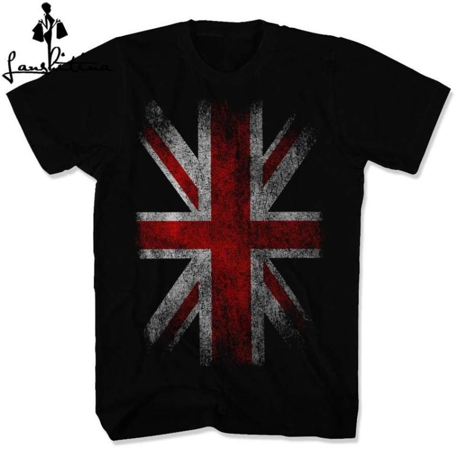 Fashion shirt ENGLAND FLAG Union Jack Vintage T-Shirt Britain Flagge United Kingdom UK Tee Shirts Unisex