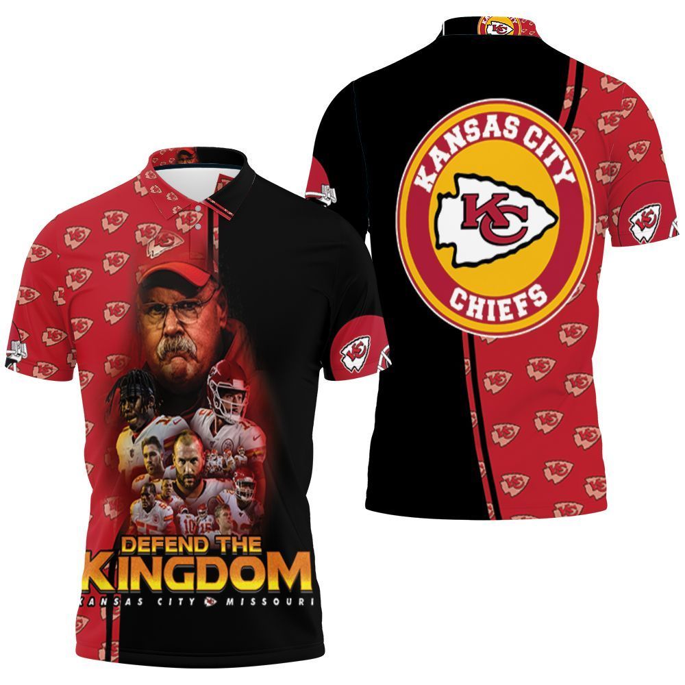 Kansas City Chiefs Defend The Kingdon Afc West Division Champions Super Bowl 2021 3D Polo Shirt, Jersey