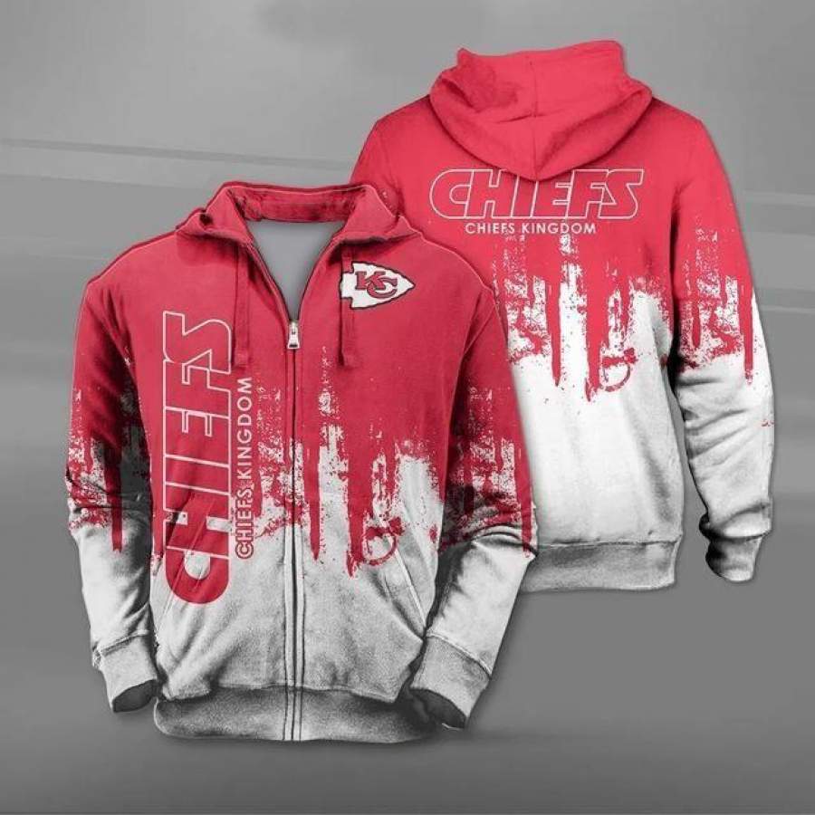 Kansas City Chiefs Zipper Hoodie Unisex 3D All Over Print