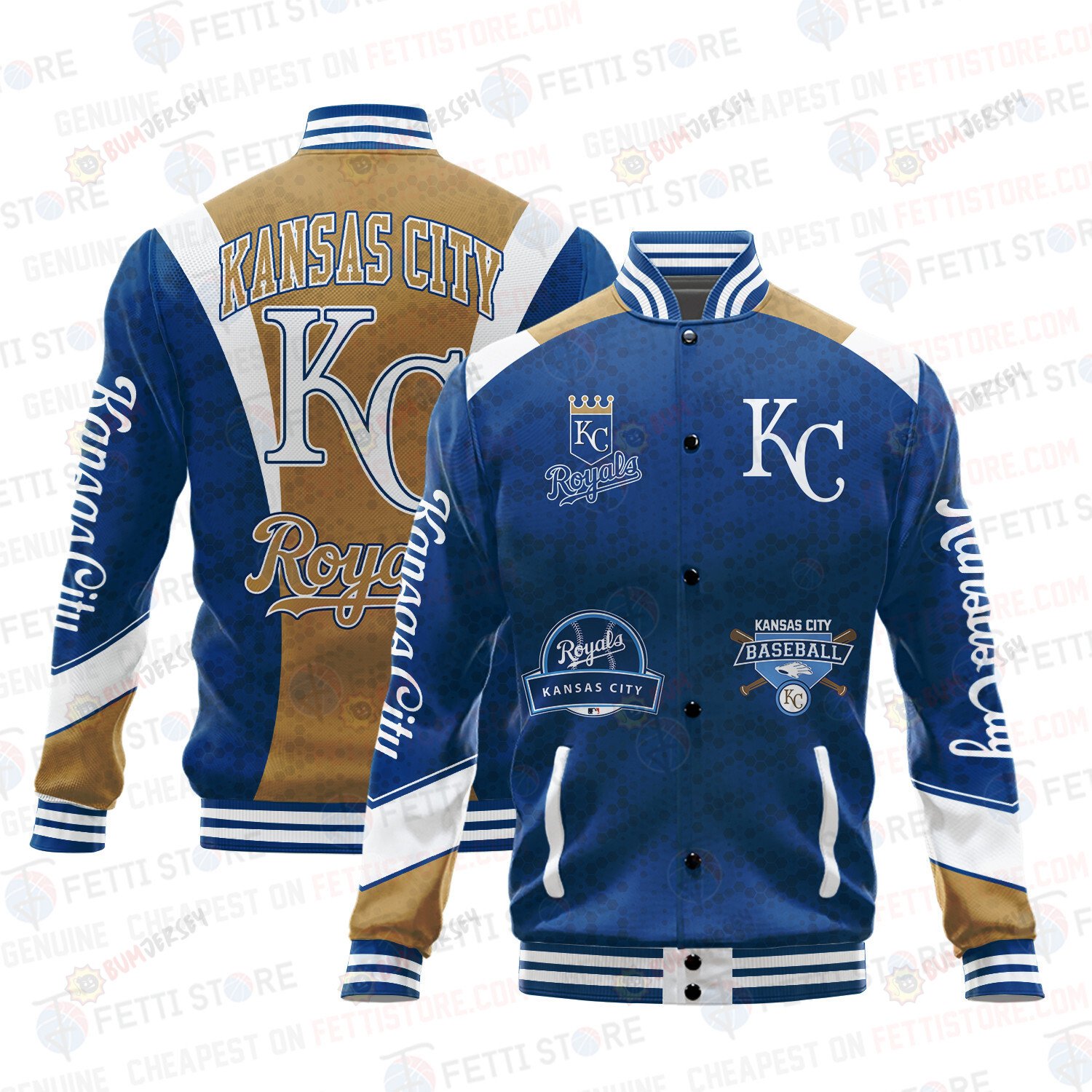 Kansas City Royals American League Baseball Varsity Jacket Sh1 V2