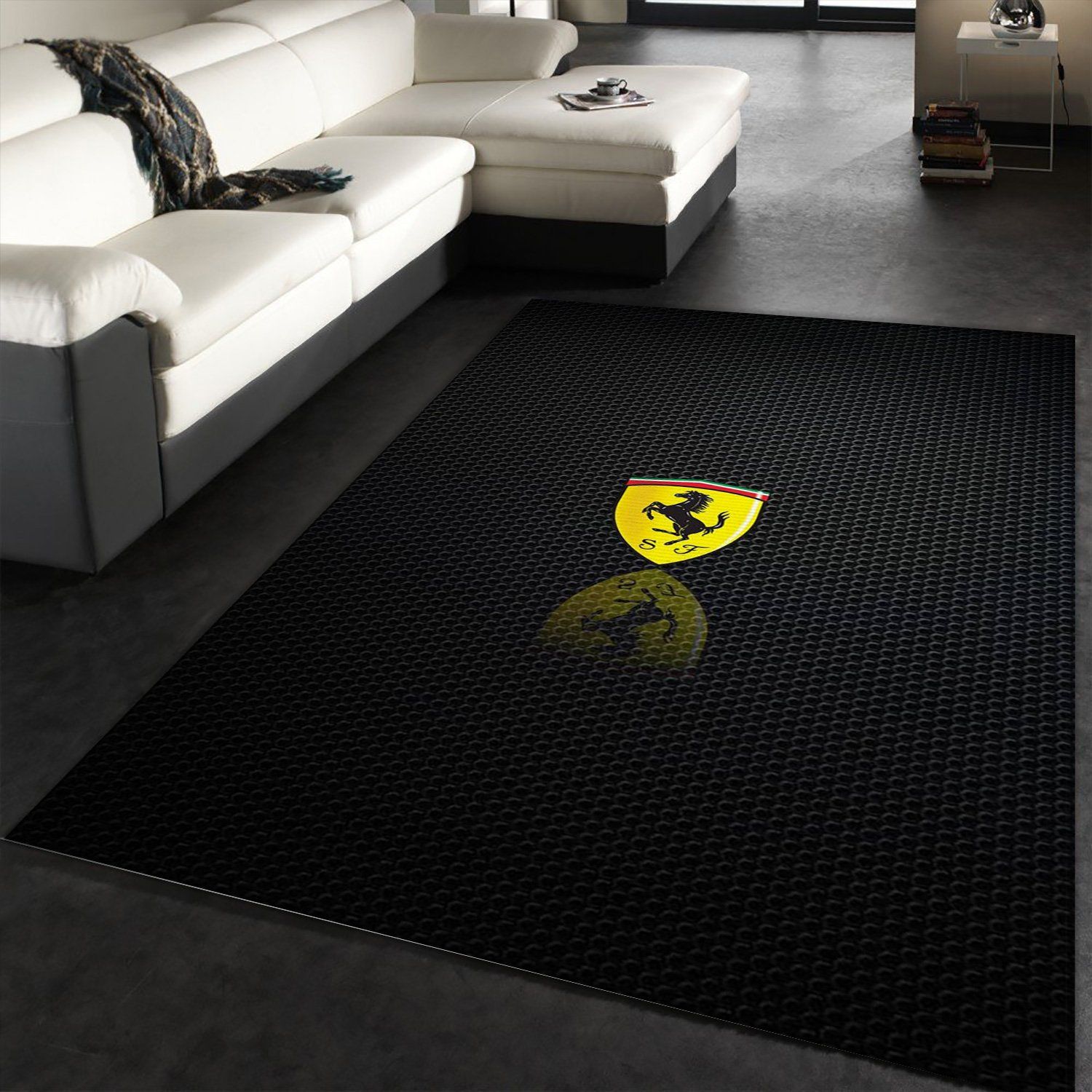 Ferrari Area Rug Bedroom Christmas Gift US Decor