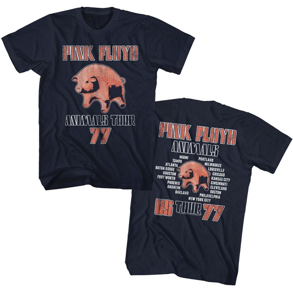 American Classics Pink Floyd Animals 1977 Usa Concert Tour Tee Shirt