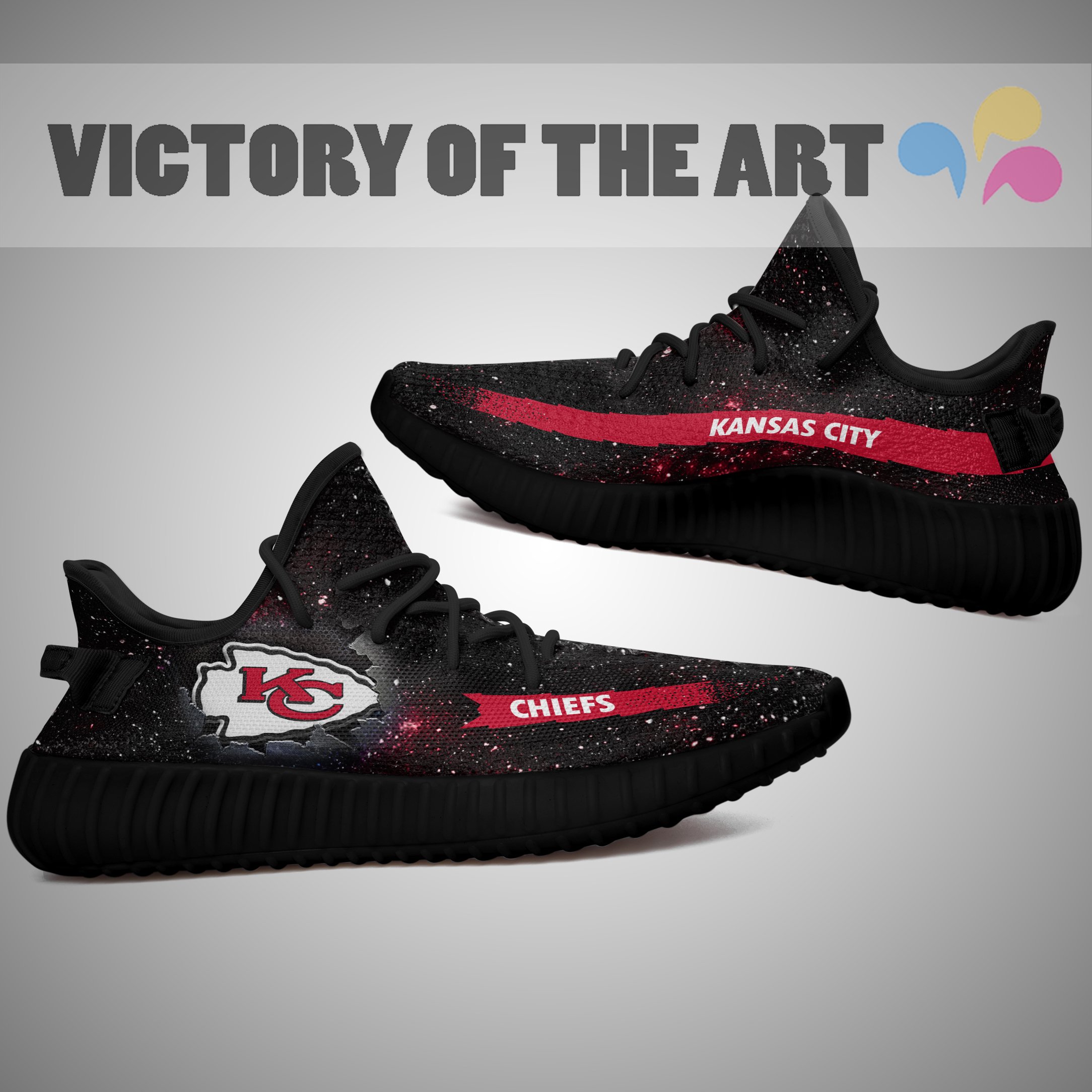 Art Scratch Mystery Kansas City Chiefs Shoes Yeezy