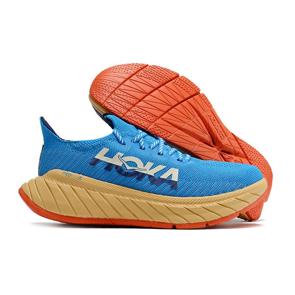 Hoka One One Carbon X 3 Coastal Sky Bellwether Blue Shoes Sneakers SNK336112126