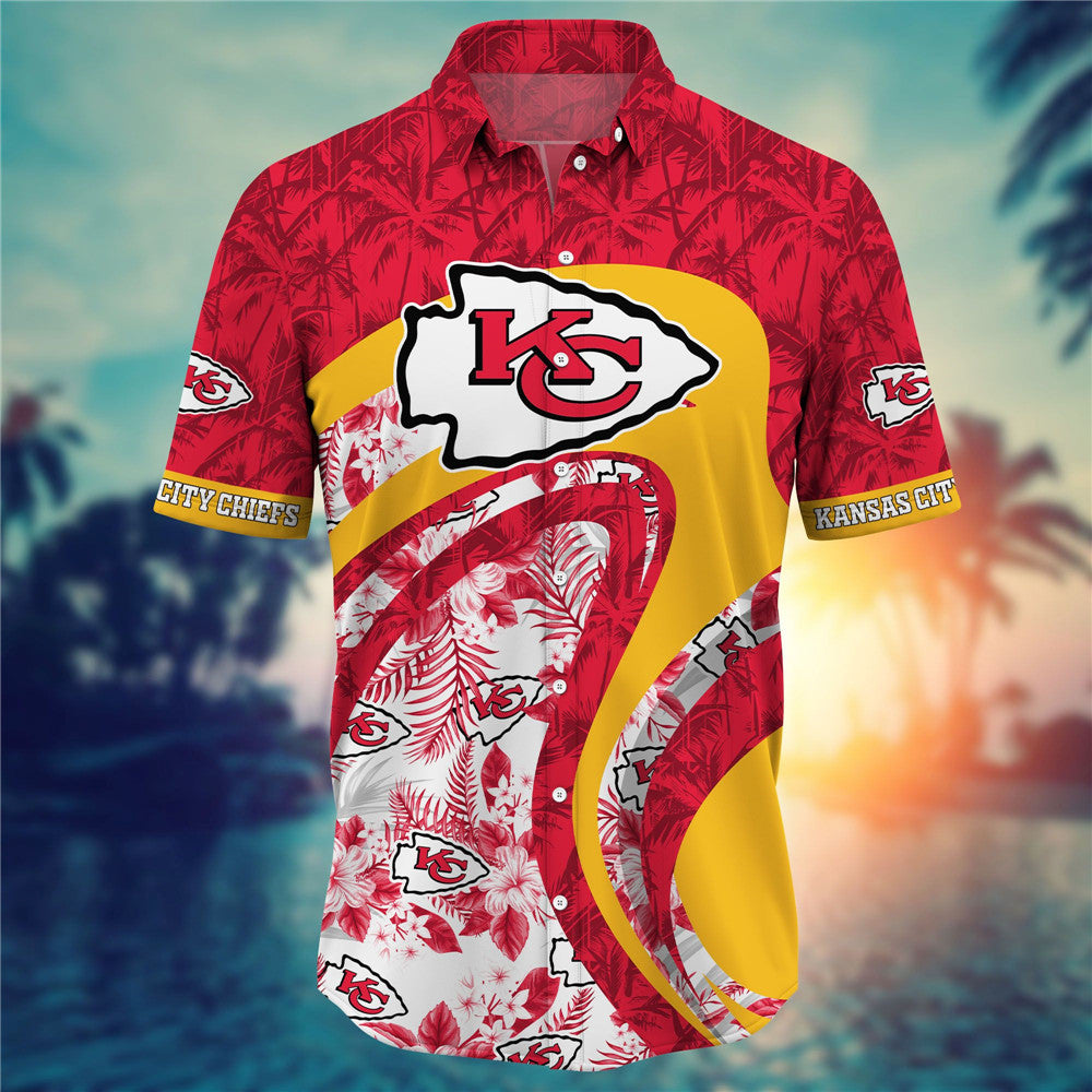 Kansas City Chiefs Floral Casual Shirt