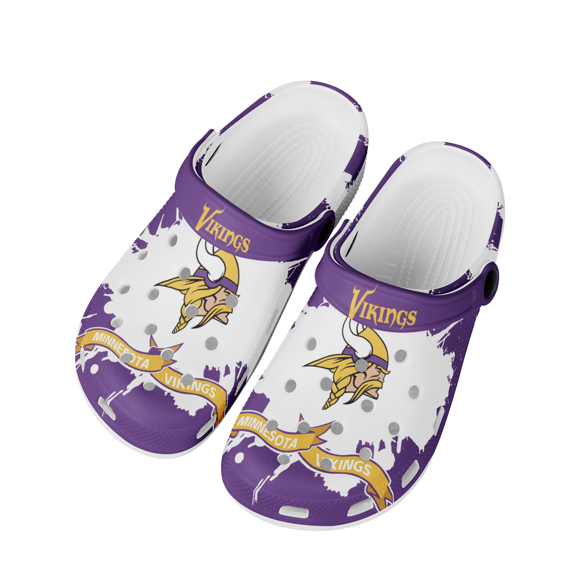 Minnesota Vikings Crocs Shoes Cute Style#1 Shoes For Fans