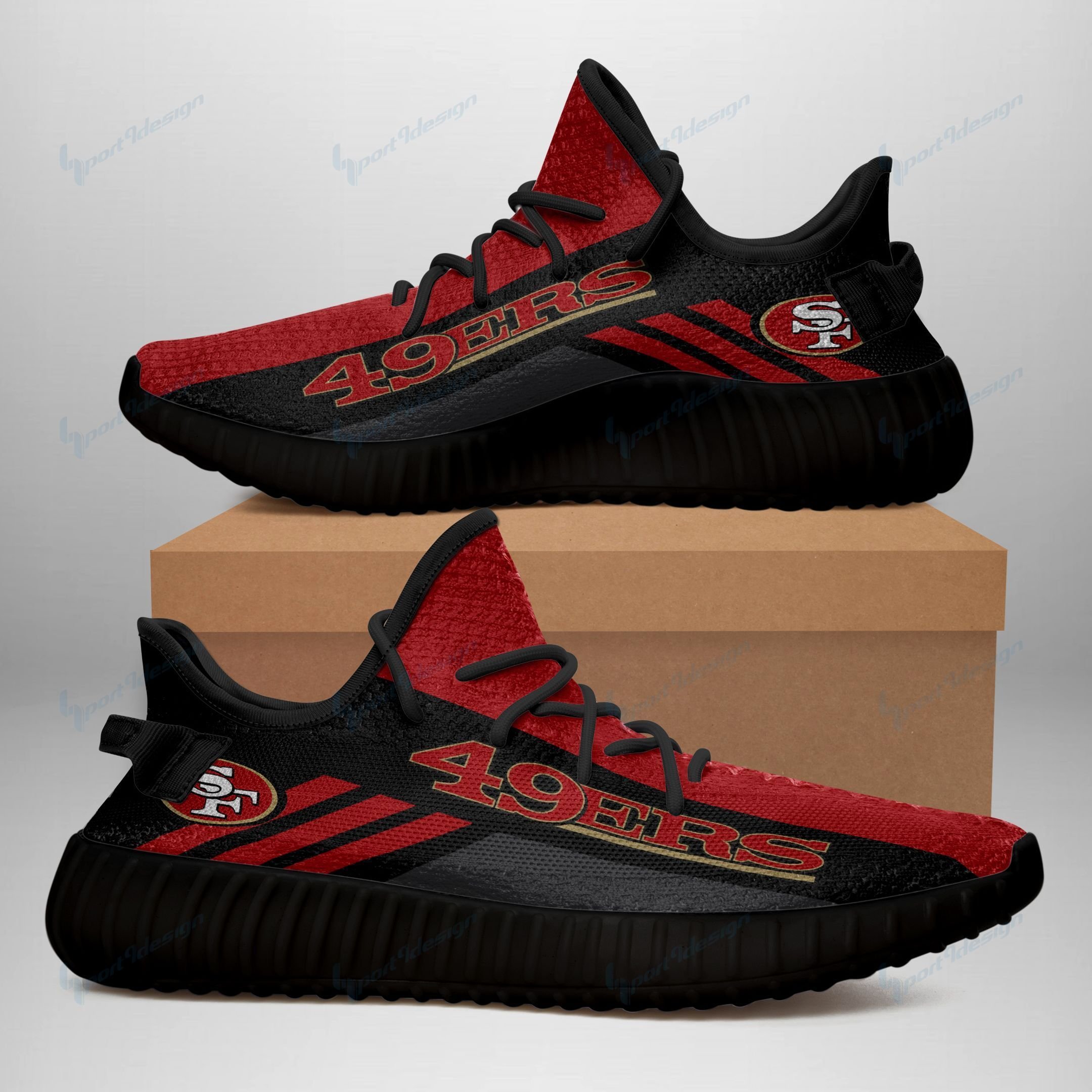 San Francisco 49ers Yeezy Shoes 021