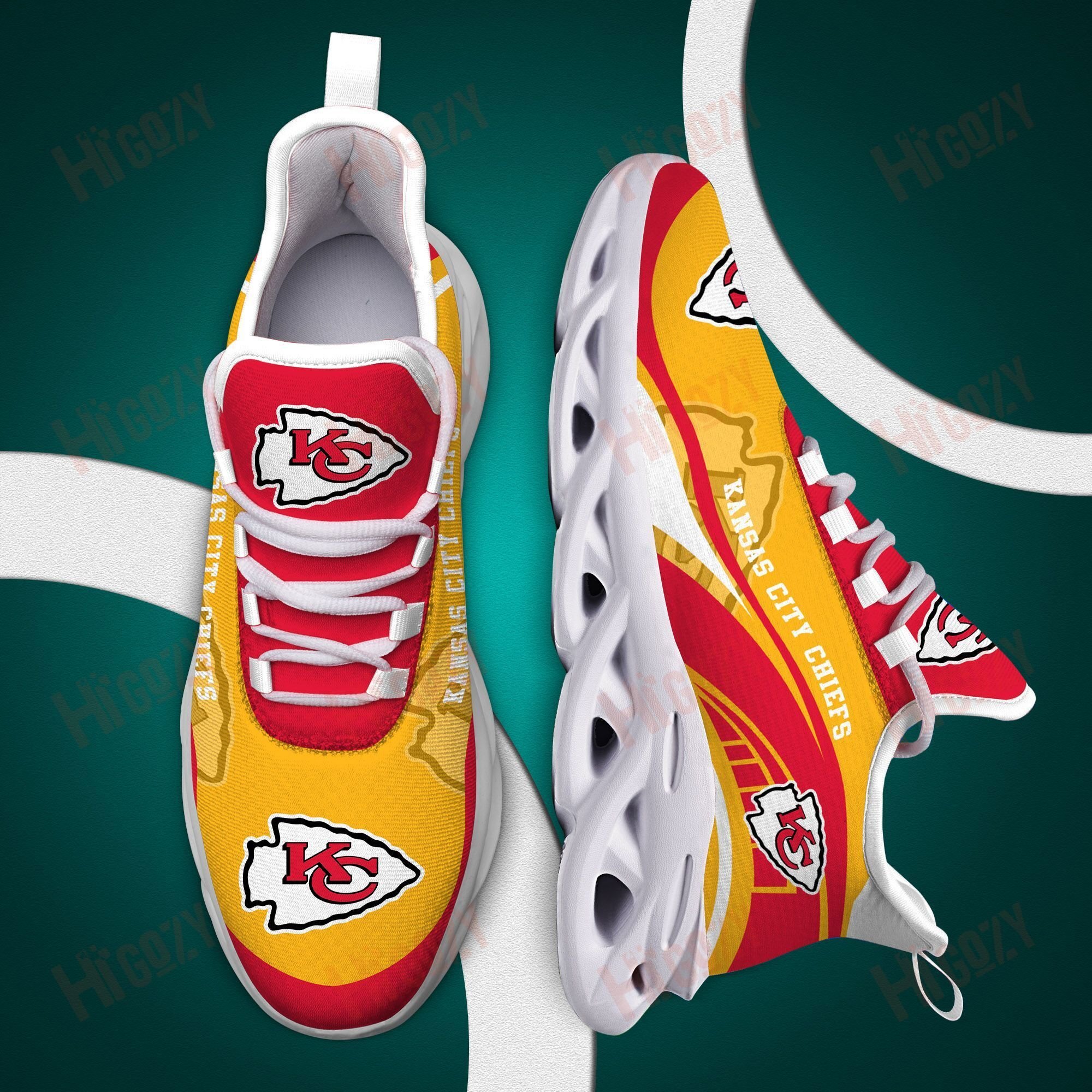 Kansas City Chiefs 3D Clunky Sneaker New Trending 2021 Summer N1642