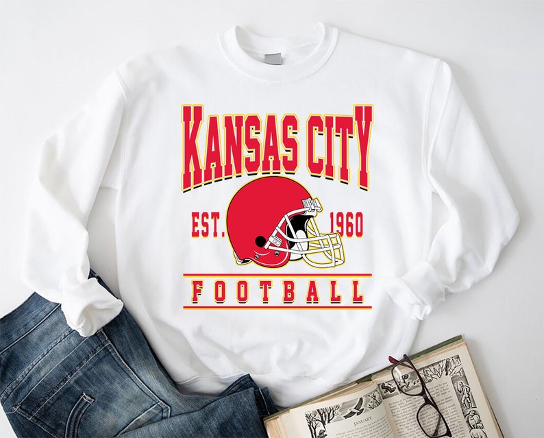 Kansas City Chief Sweatshirt T-Shirt, Vintage Kansas City Football Crewneck Sweatshirt, Chief Sweatshirt, Chief T-Shirt, Kansas City Gift