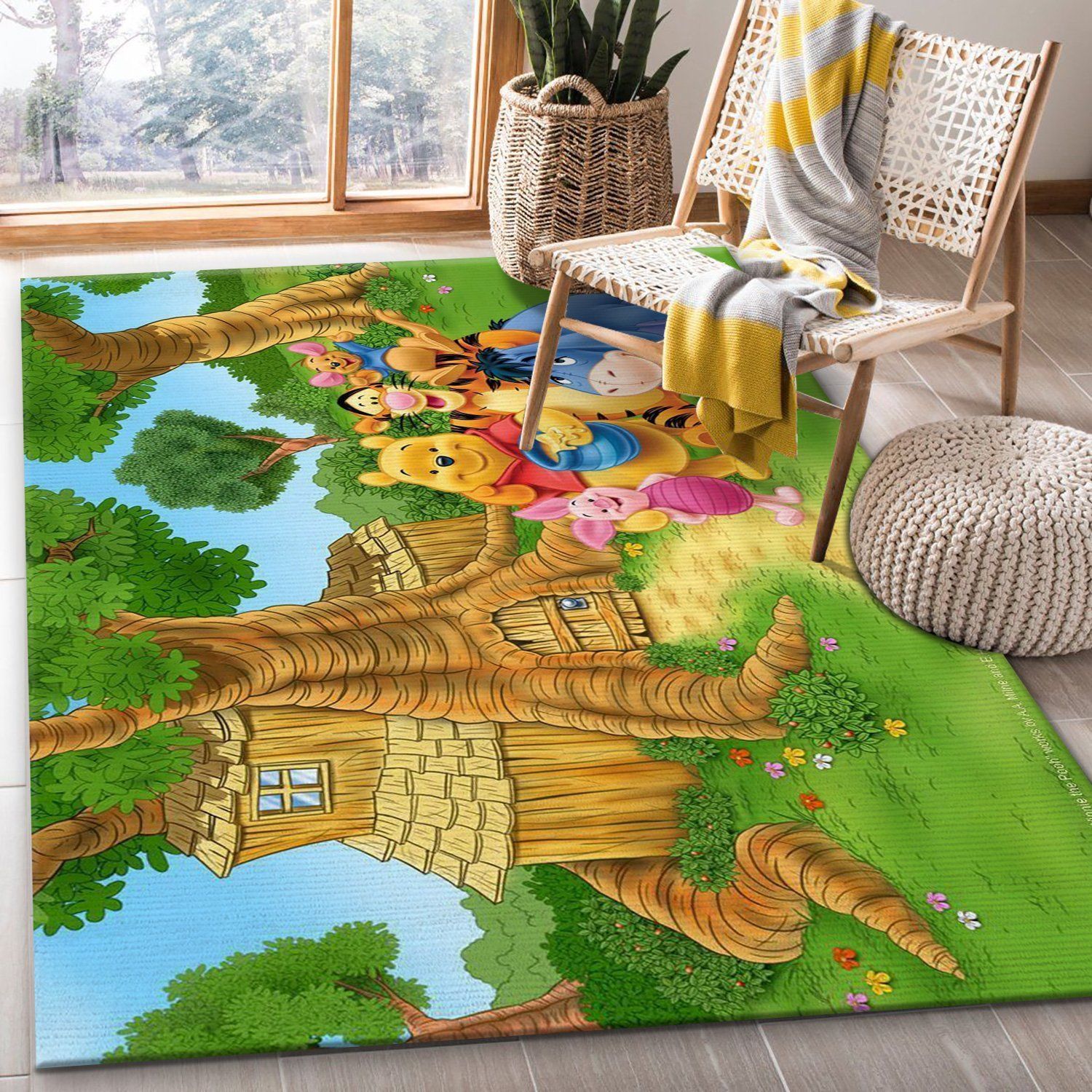 Winnie The Pooh Ver21 Rug Bedroom Rug Us Gift Decor Area Rug For Living Room Bedroom Rug Home Decor